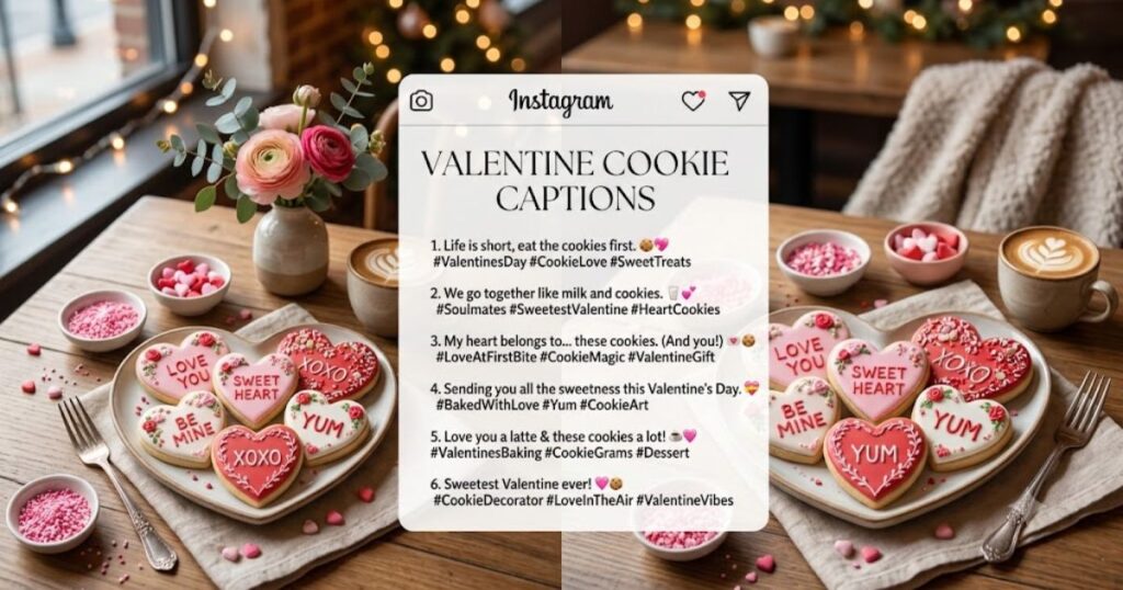 Cookie Valentine Instagram Captions