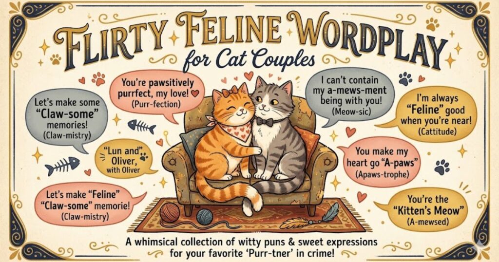 Flirty Feline Wordplay for Cat Couples