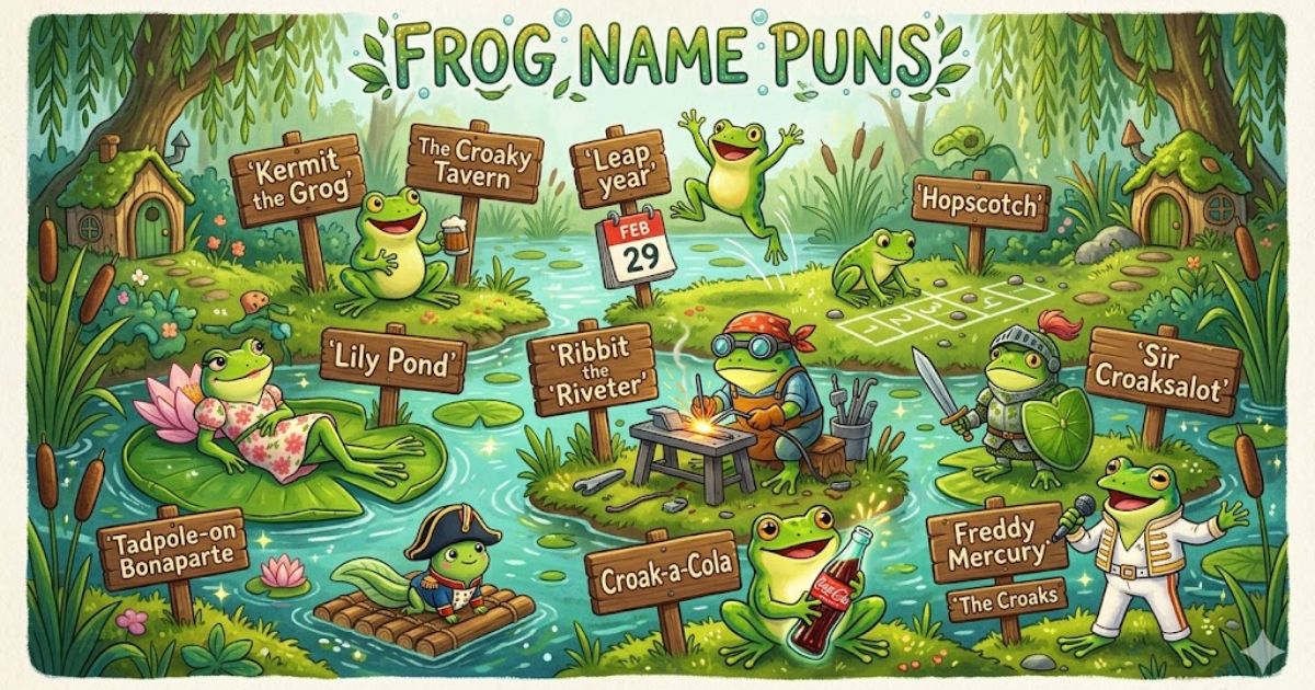 frog name puns