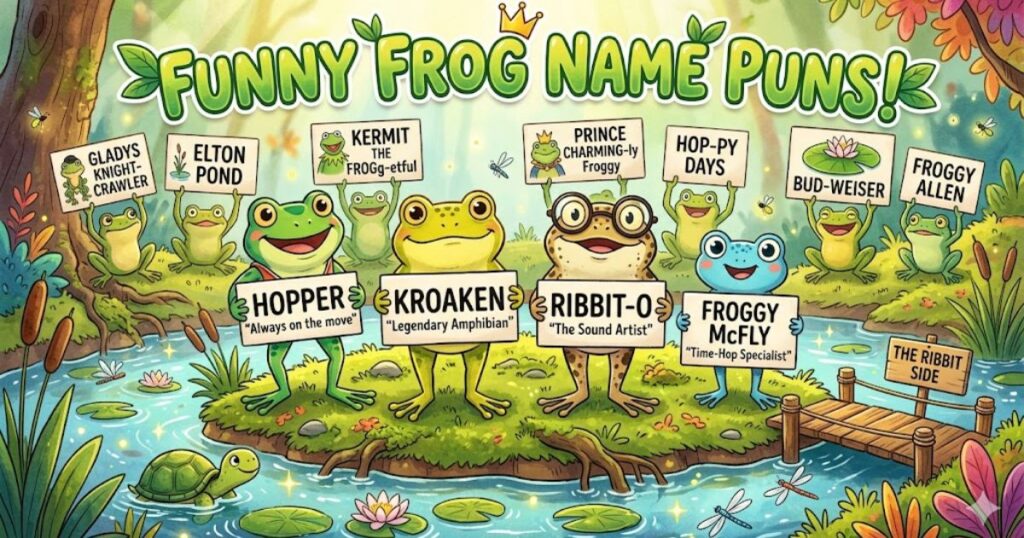 Funny Frog Name Puns