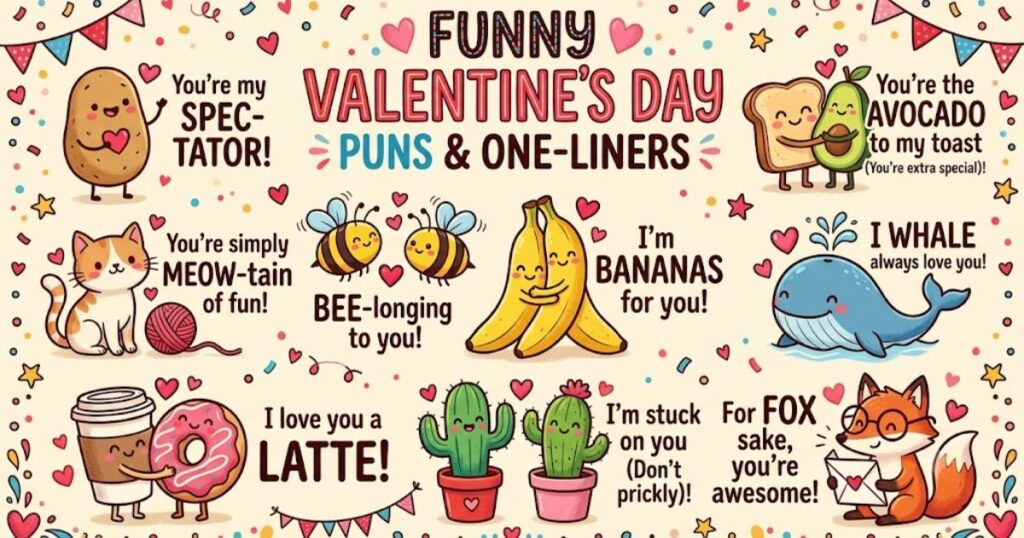 Funny Valentines Day Puns One Liners