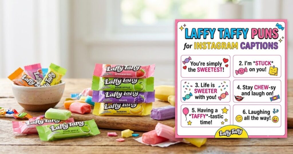 Laffy Taffy Puns for Instagram Captions