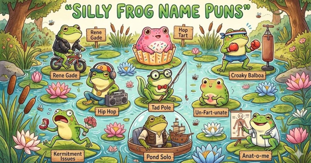 Silly Frog Name Puns