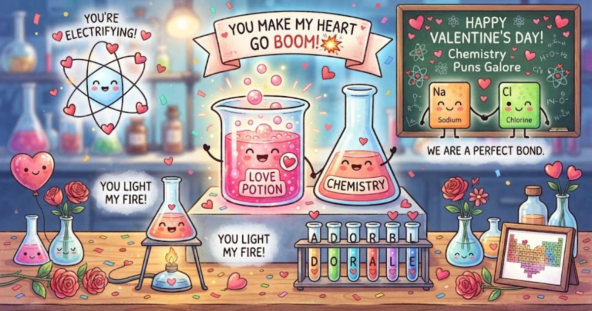 chemistry valentines day puns