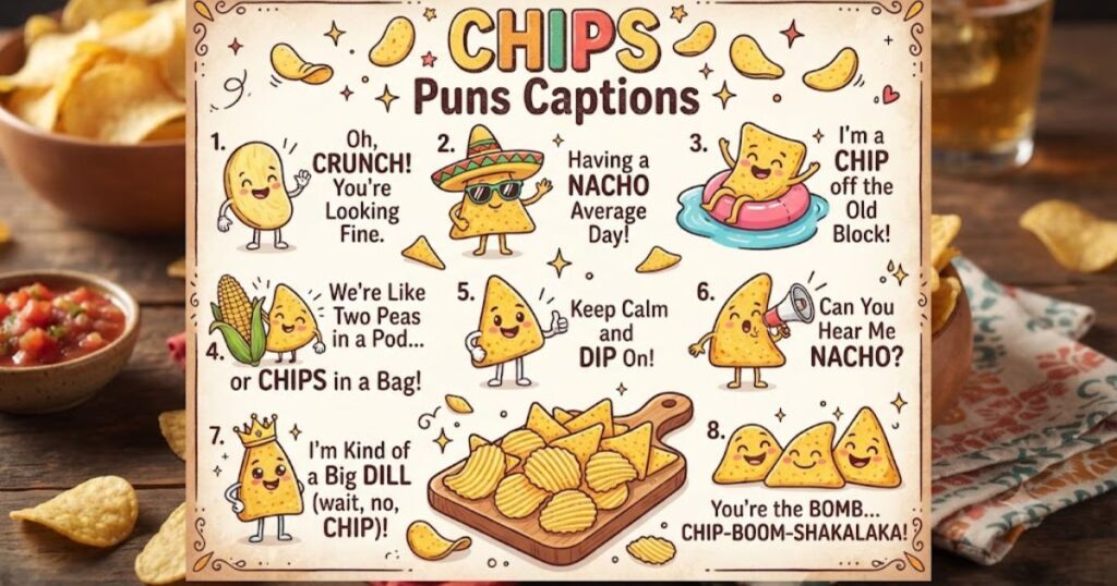 Chips Puns Captions for Instagram
