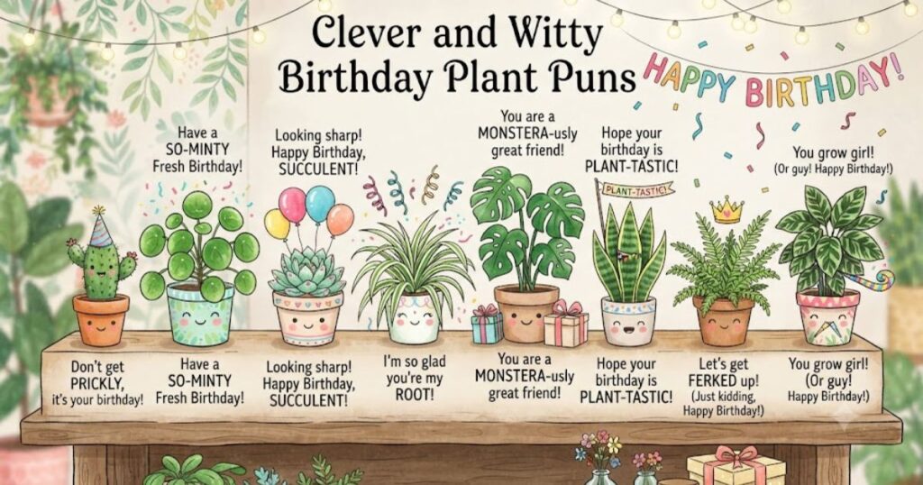 Clever and Witty Birthday Plant Puns
