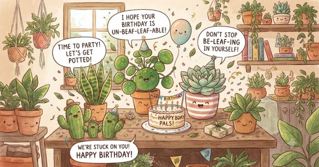 Funny Birthday Plant Puns