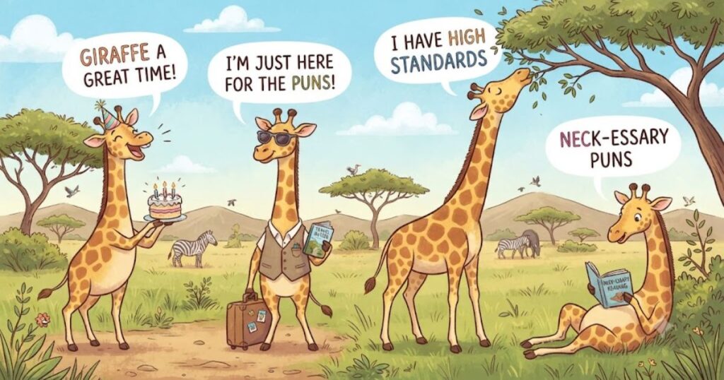 Funny Giraffe Puns