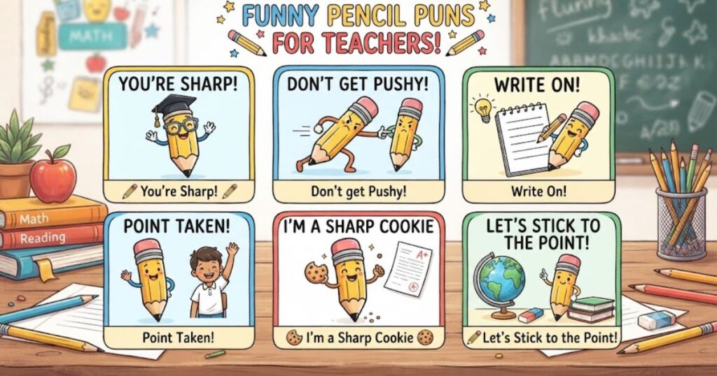 Funny Pencil Puns for Teachers