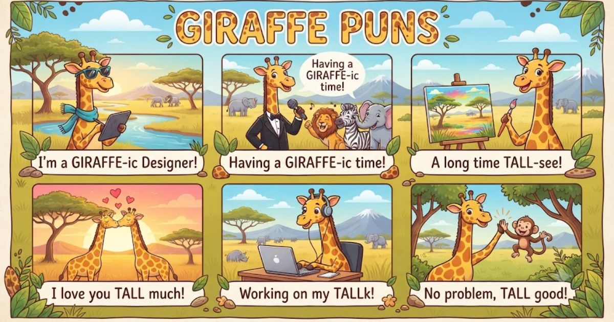 giraffe puns