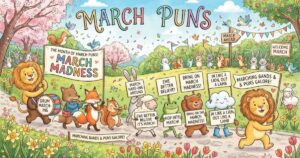 march puns