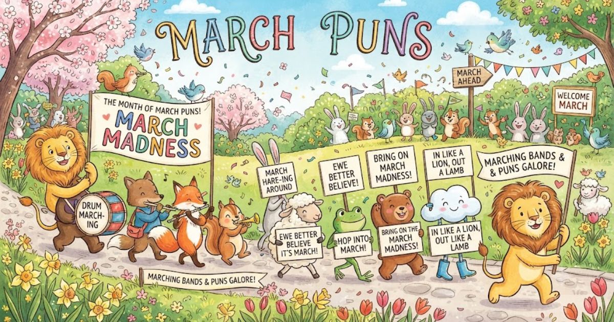 march puns