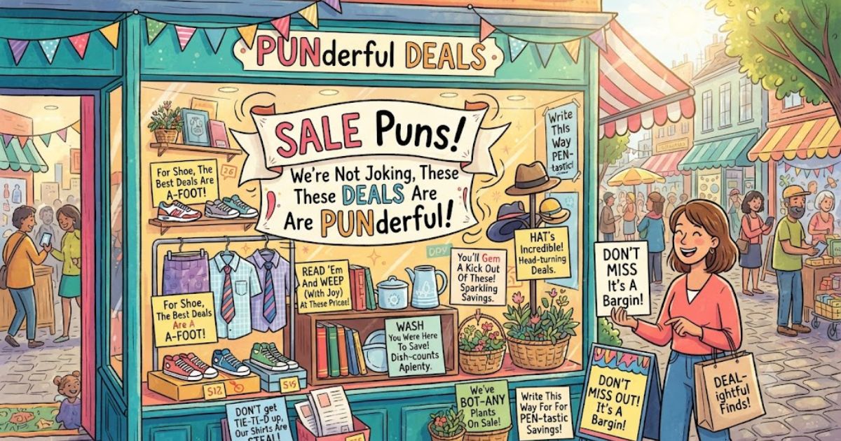 sale puns