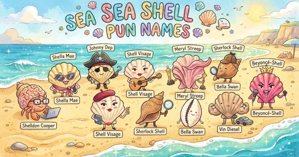 Sea Shell Pun Names