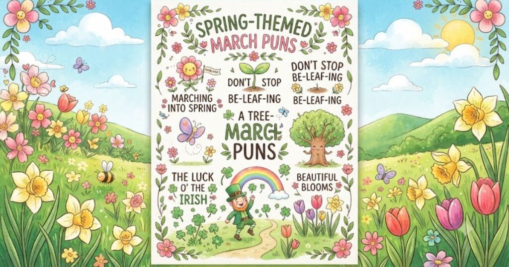 Spring-Themed March Puns