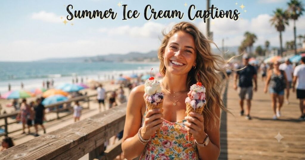 Summer Ice Cream Captions