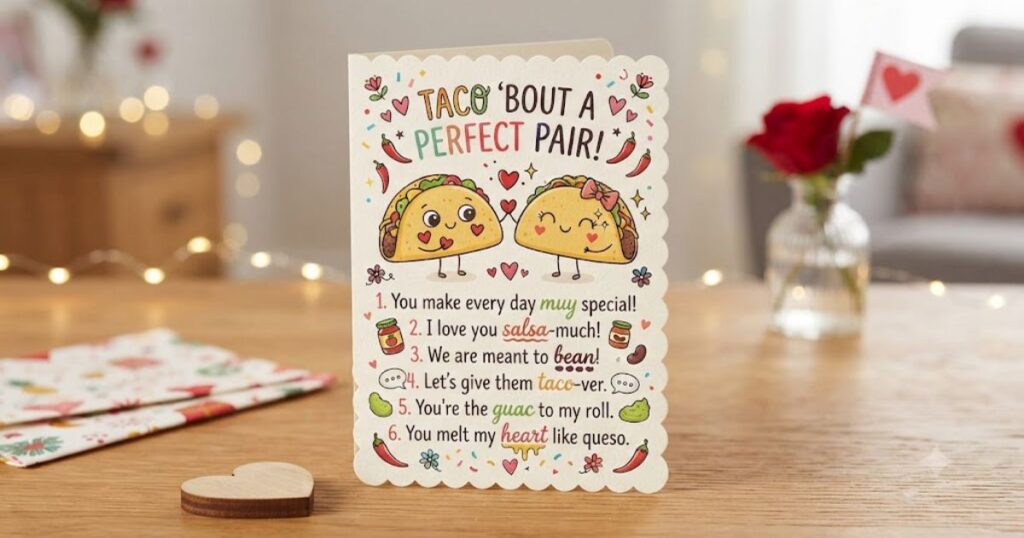 Taco Valentine Card Messages & Sayings
