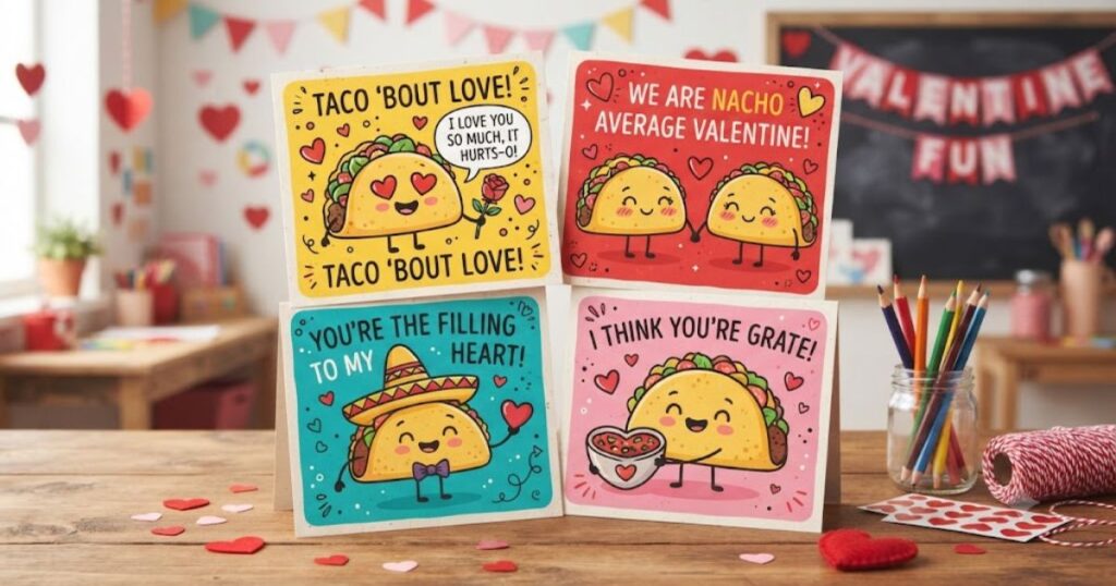 Taco Valentine Puns for Kids