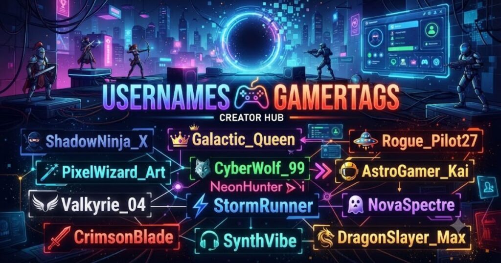 Usernames and Gamertags