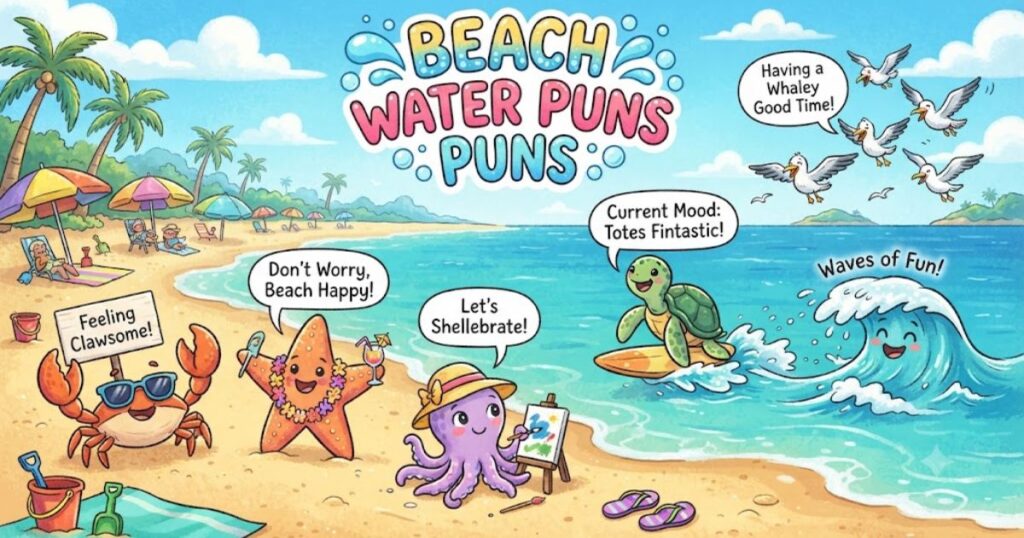 Beach Water Puns