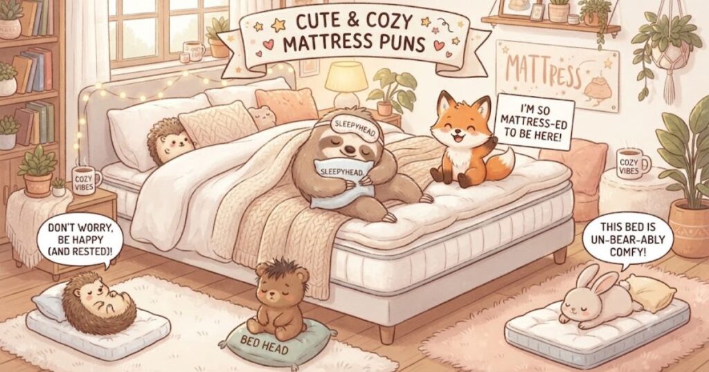 Cute & Cozy Mattress Puns