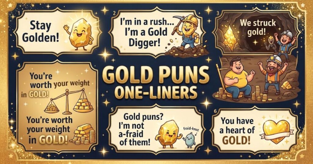 Gold Puns One Liners