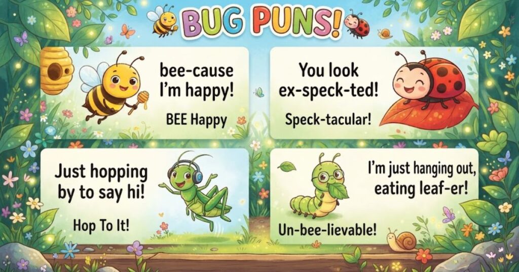 Kid Friendly Bug Puns