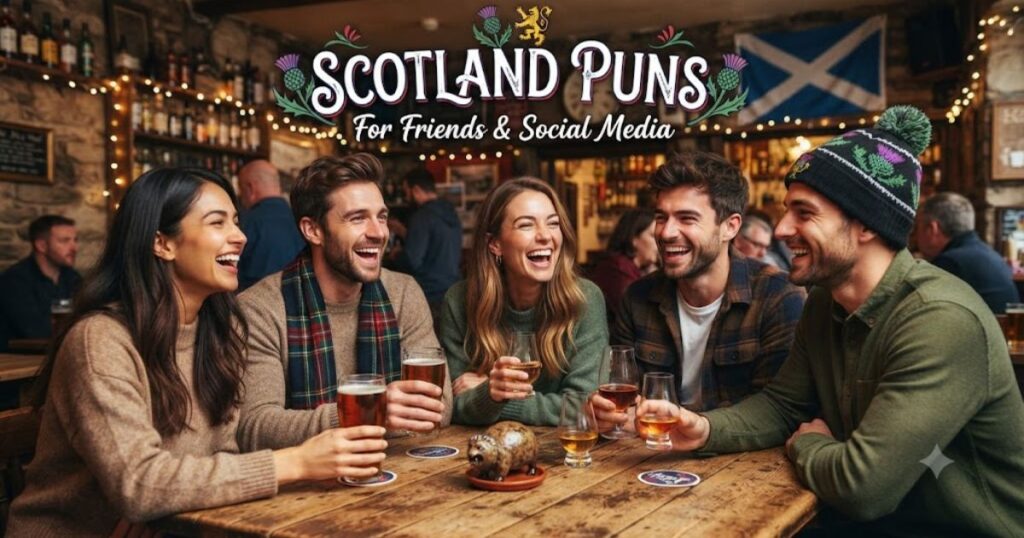 Scotland Puns for Friends & Social Media