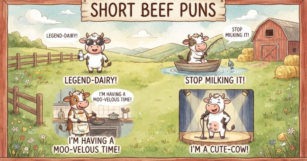 Short Beef Puns 🐄