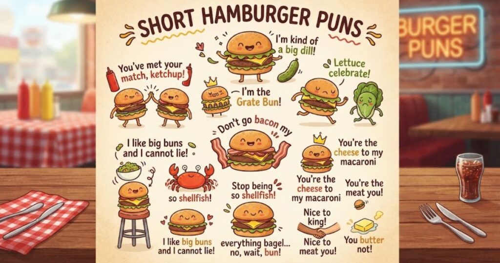 Short Hamburger Puns
