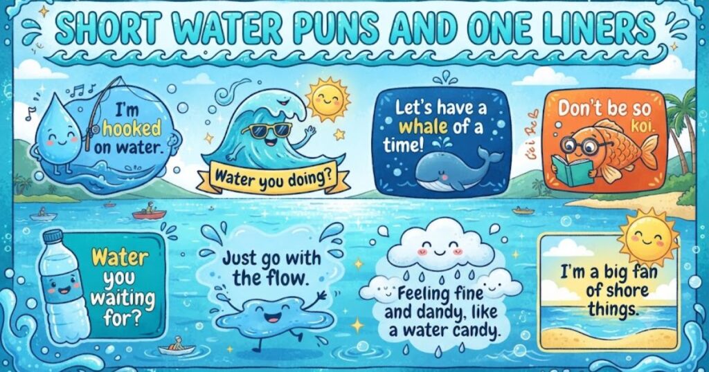 Short Water Puns and One Liners