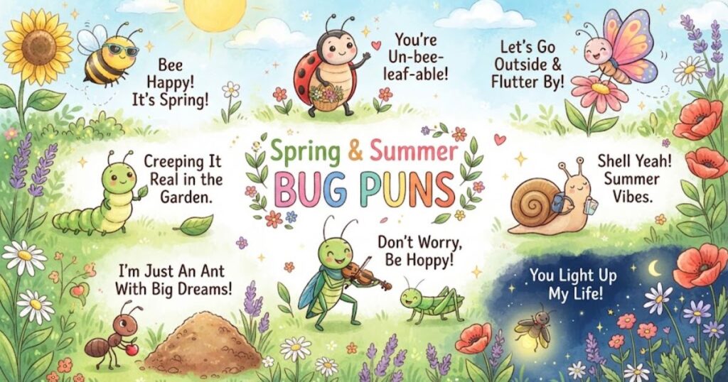 Spring & Summer Bug Puns