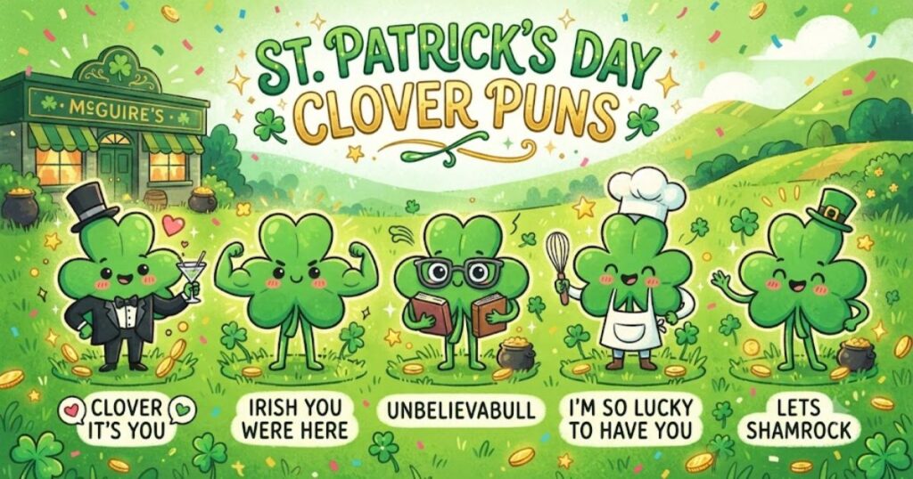 St. Patrick’s Day Clover Puns