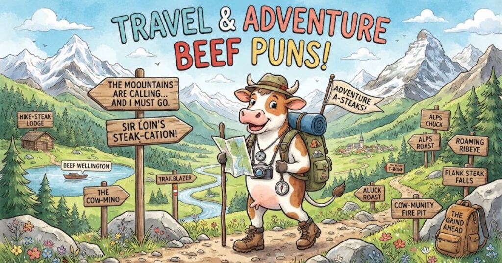 Travel and Adventure Beef Puns