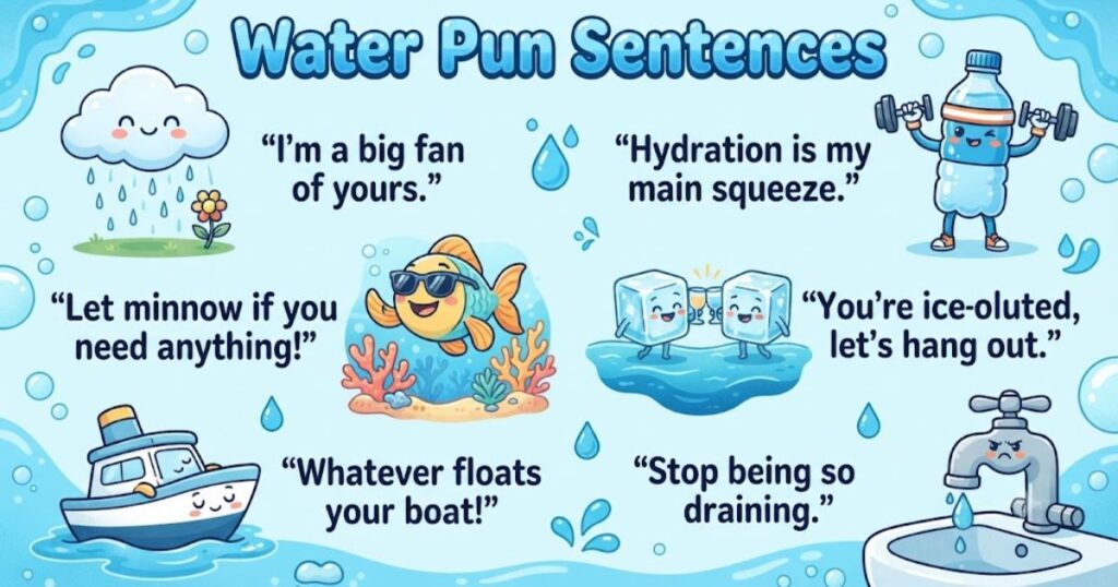 Water Pun Sentences