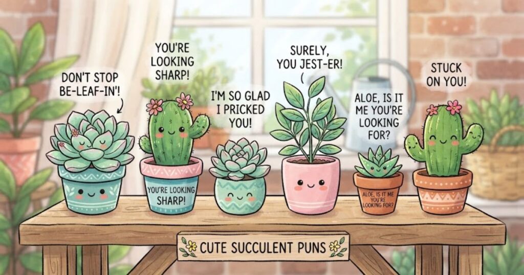 🌼 Cute Succulent Puns