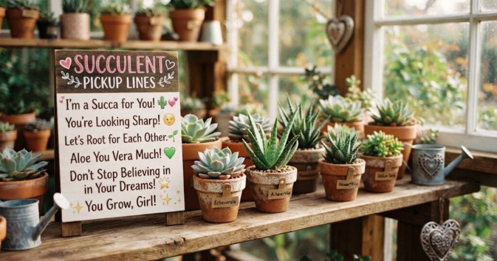 💘 Succulent Pickup Lines