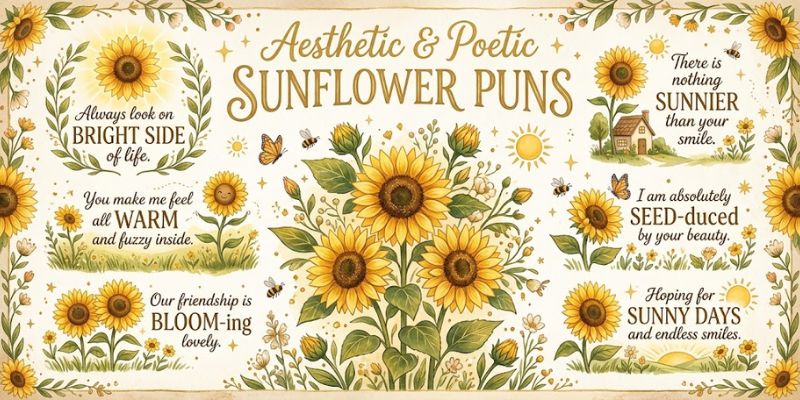 Aesthetic & Poetic Sunflower Puns