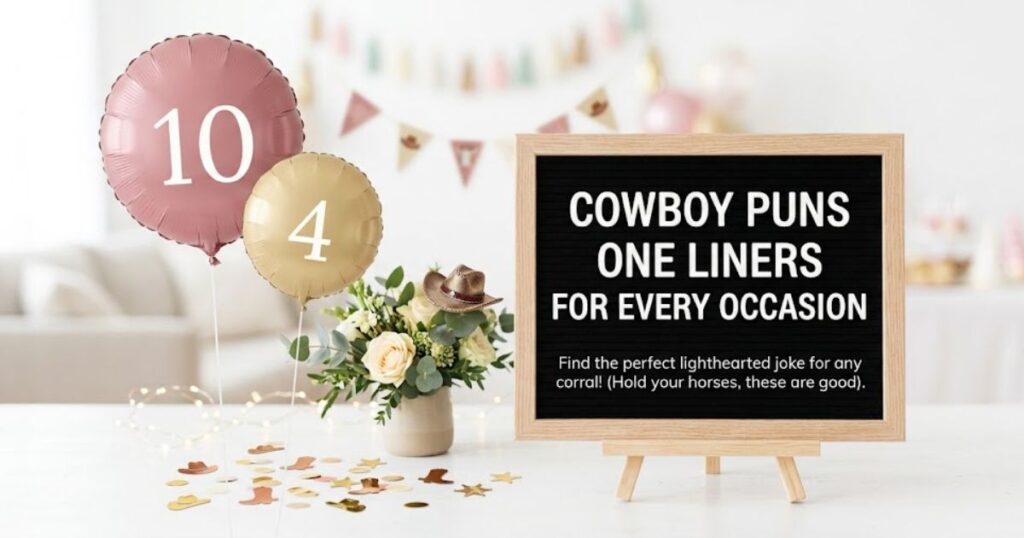 Cowboy Puns One Liners for Every Occasion