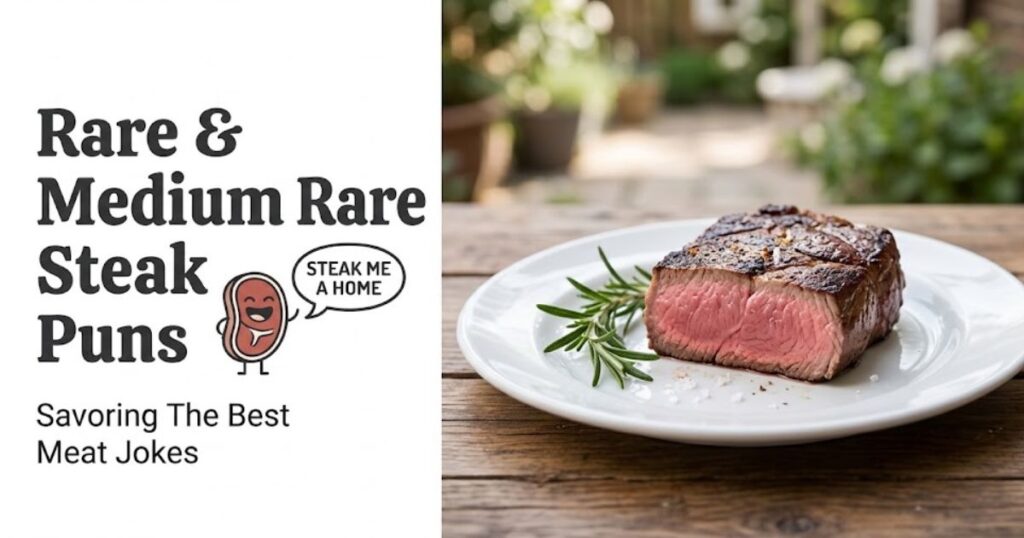 Rare and Medium Rare Steak Puns
